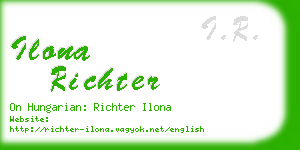 ilona richter business card